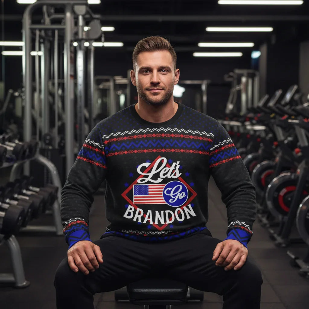 Relaxed gym bench shot