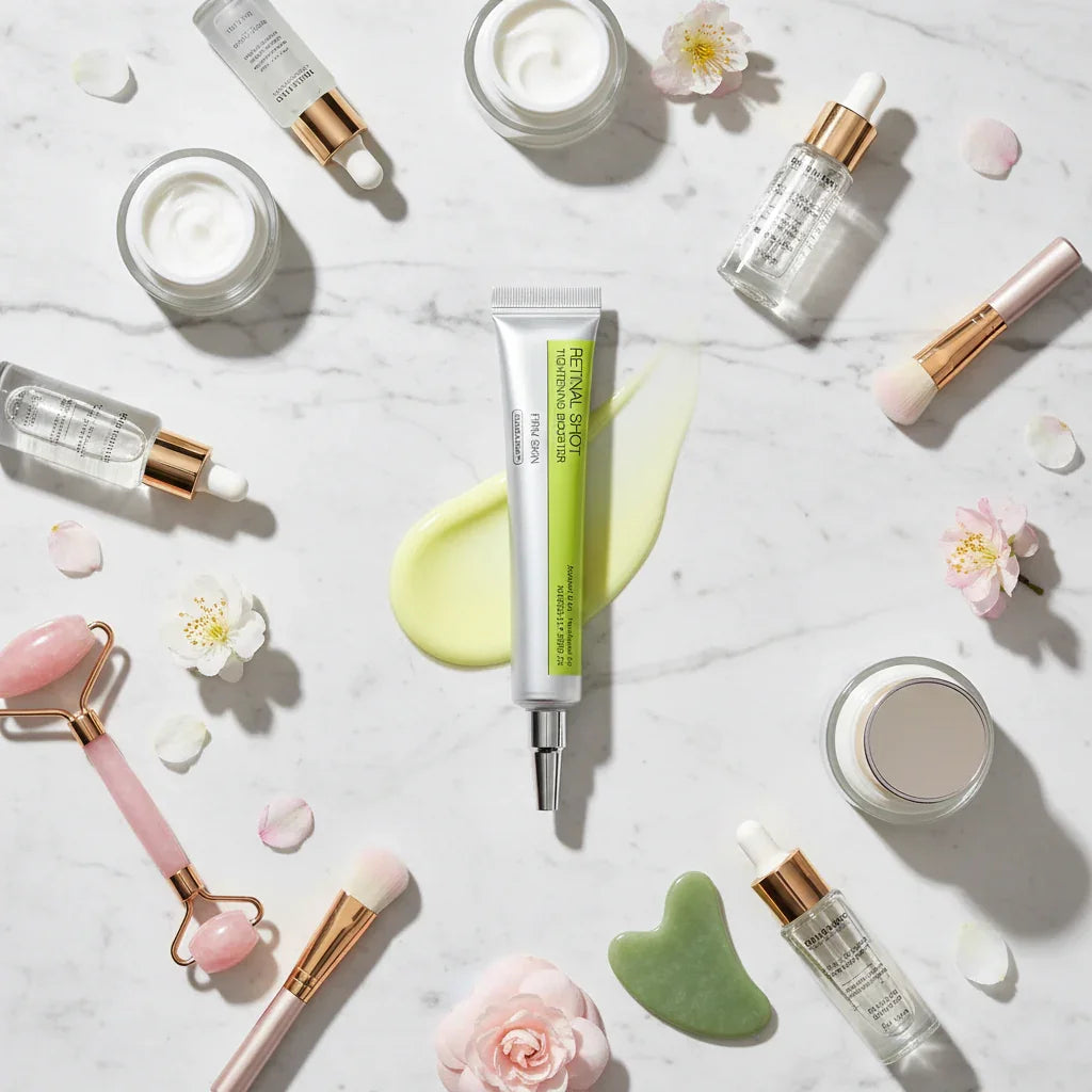 Retinal Shot Serum Flat-Lay Styling
