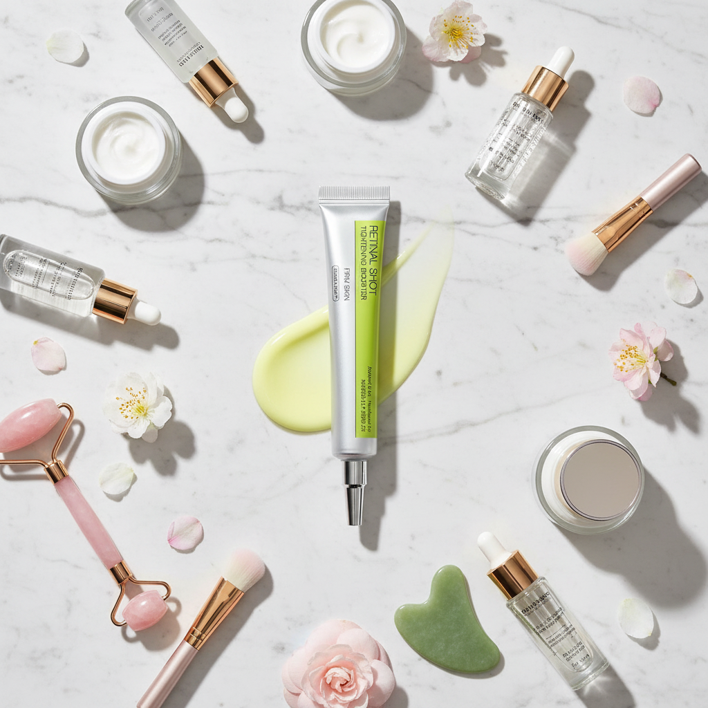 Retinal Shot Serum Flat-Lay Styling