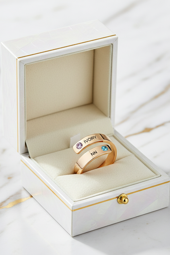 Ring in luxury gift box 1