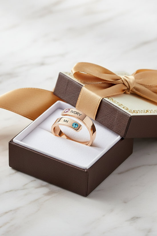 Ring in luxury gift box 4