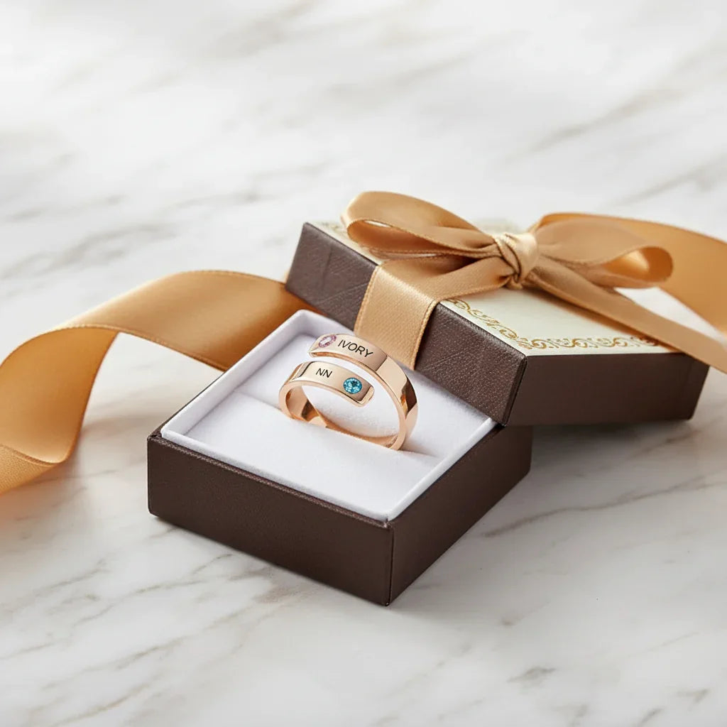 Ring in luxury gift box 4