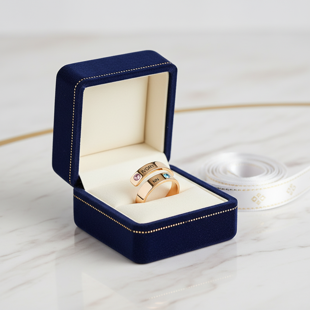 Ring in luxury gift box 5