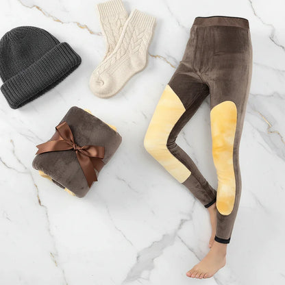 Rolled and tied with beanie and warm socks