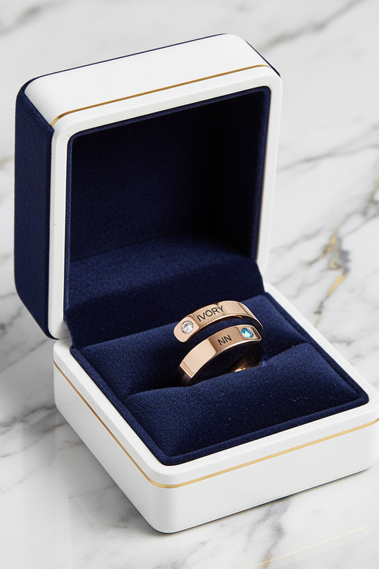 Rose Gold Ring Gift Box - View 2