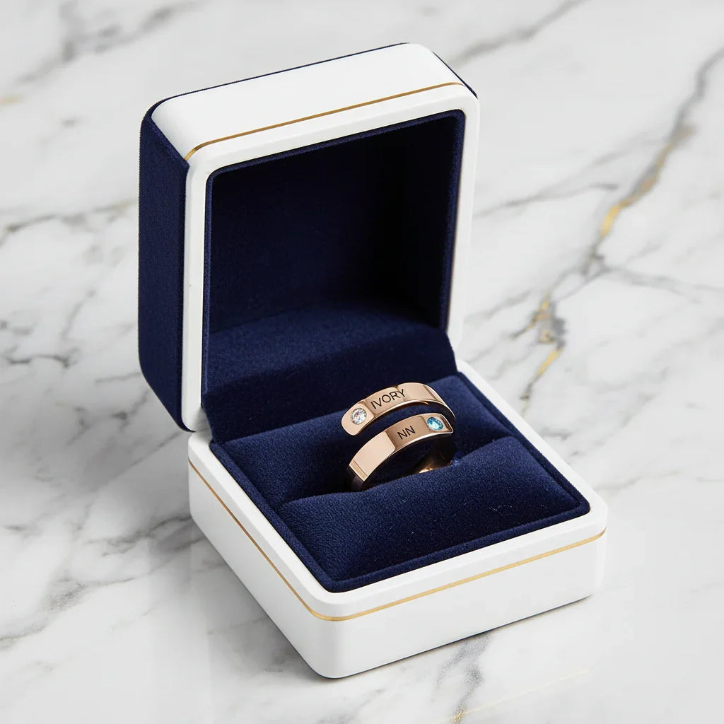Rose Gold Ring Gift Box - View 2