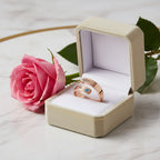 Rose Gold Ring Gift Box with Rose - View 4