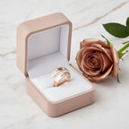Rose Gold Ring Gift Box with Rose - View 6