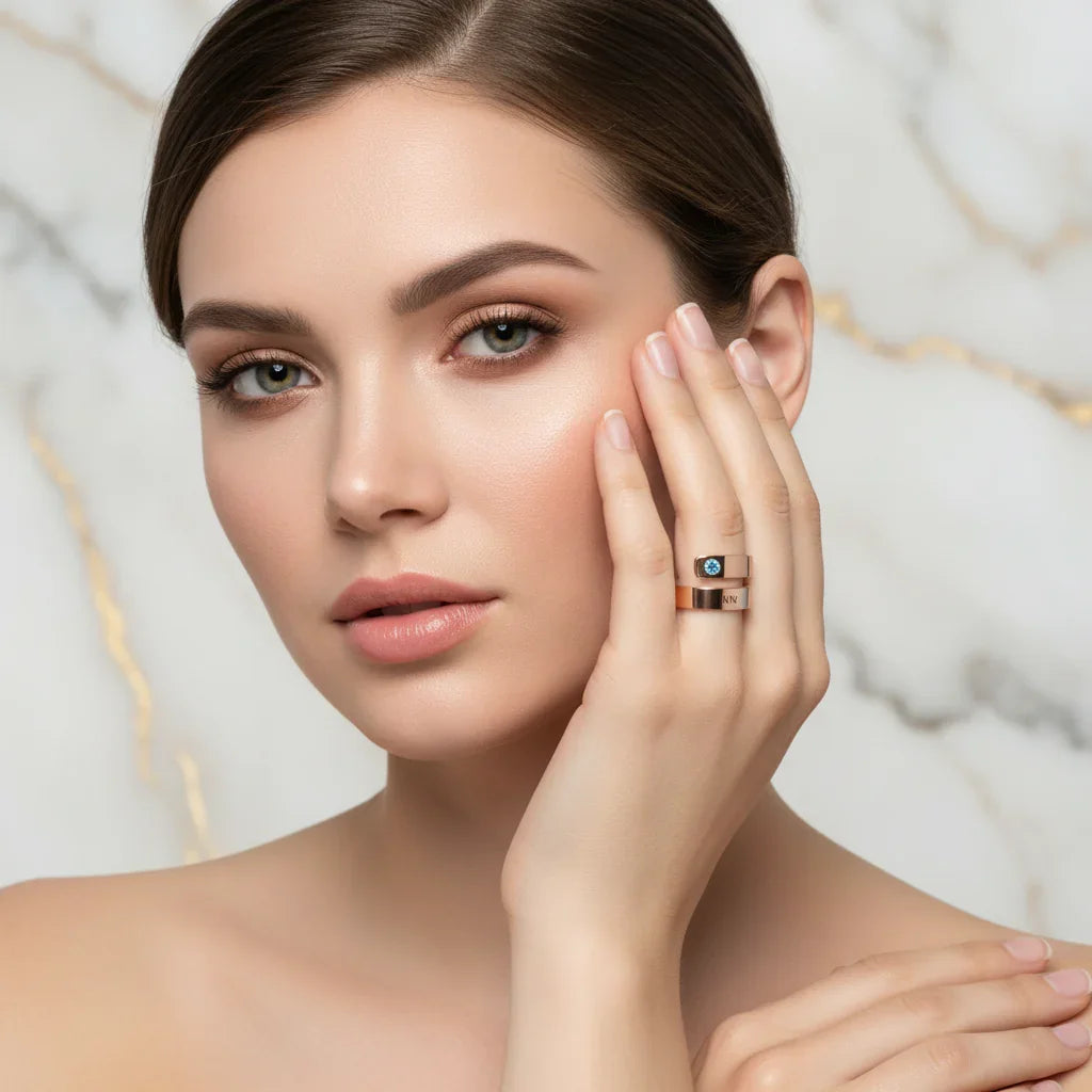 Rose Gold Ring Model - Portrait 2