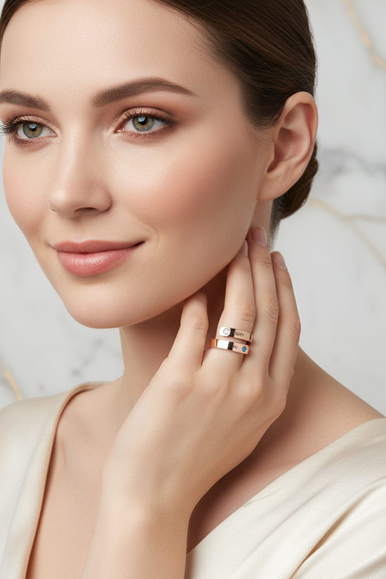 Rose Gold Ring Model - Shot 15