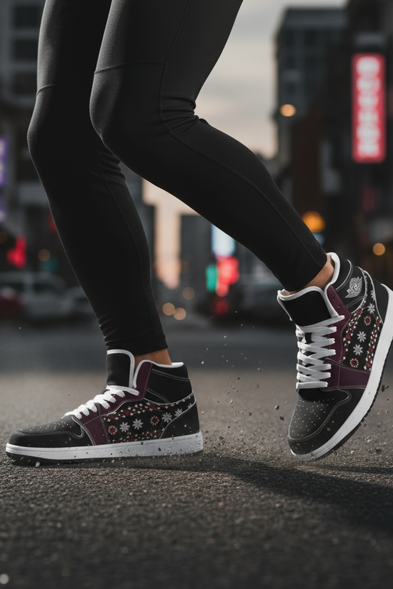 Running stance close-up