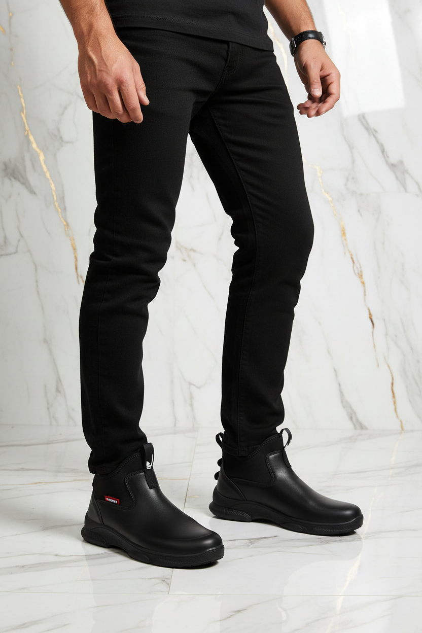 Safety Boot - Walking Close Up