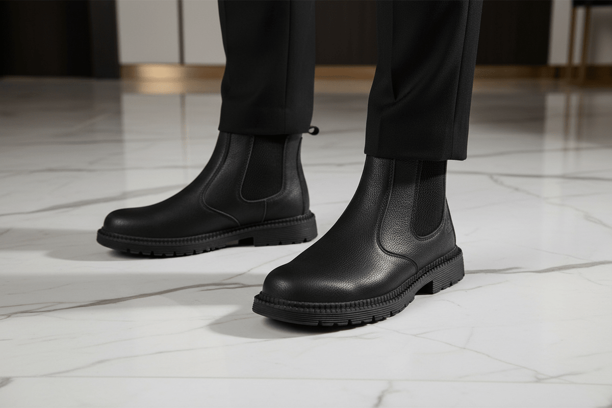 Safety Boots - Close Up Feet