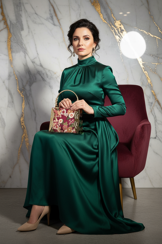 Seated Pose - Clutch on Lap