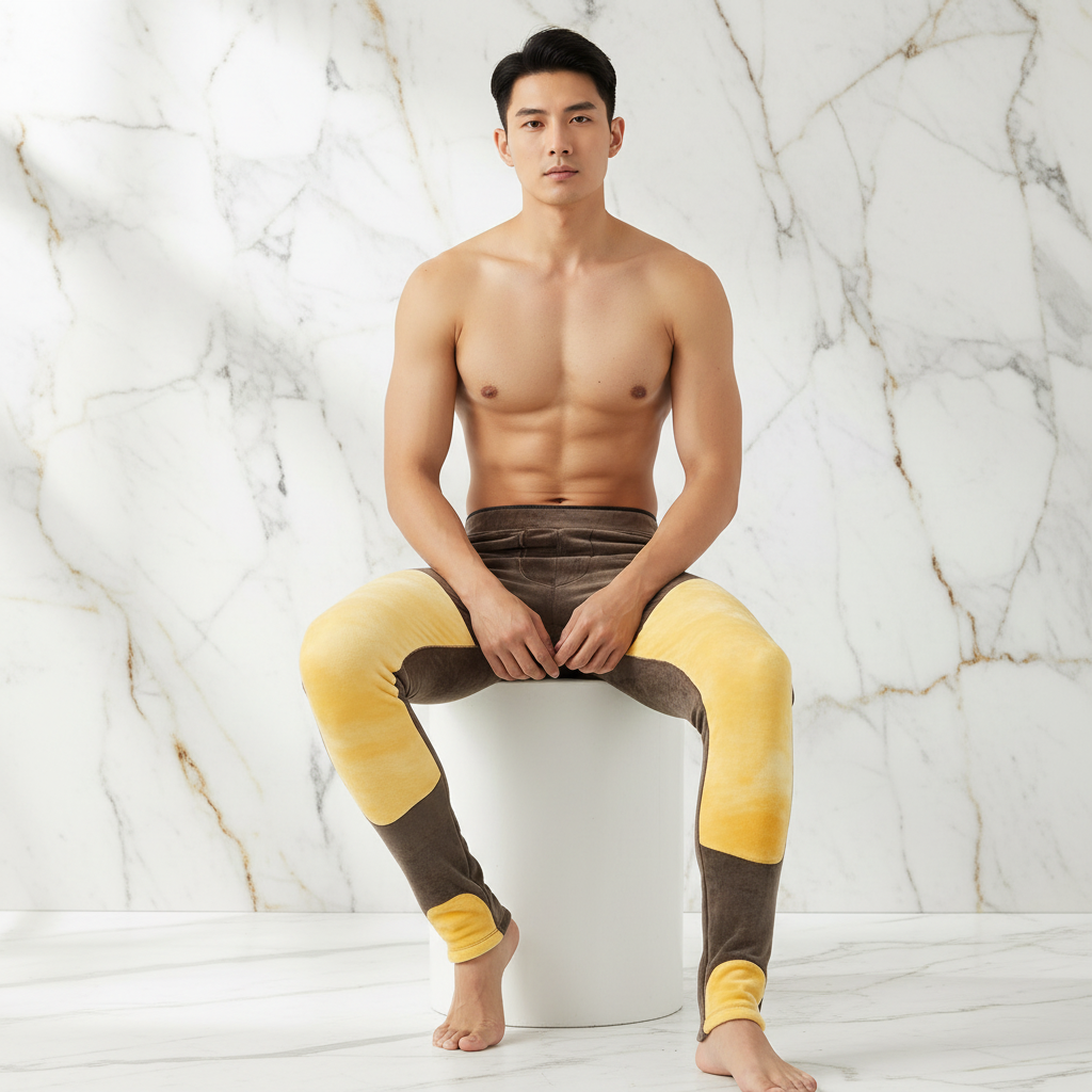 Seated pose - front angle on stool