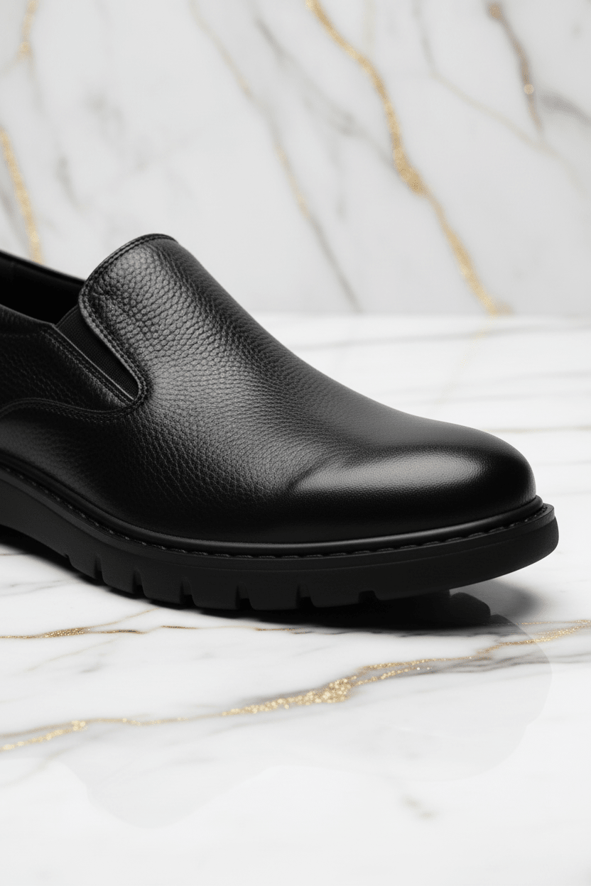 Shoe - macro leather detail