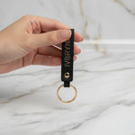 Side angle showing keychain profile