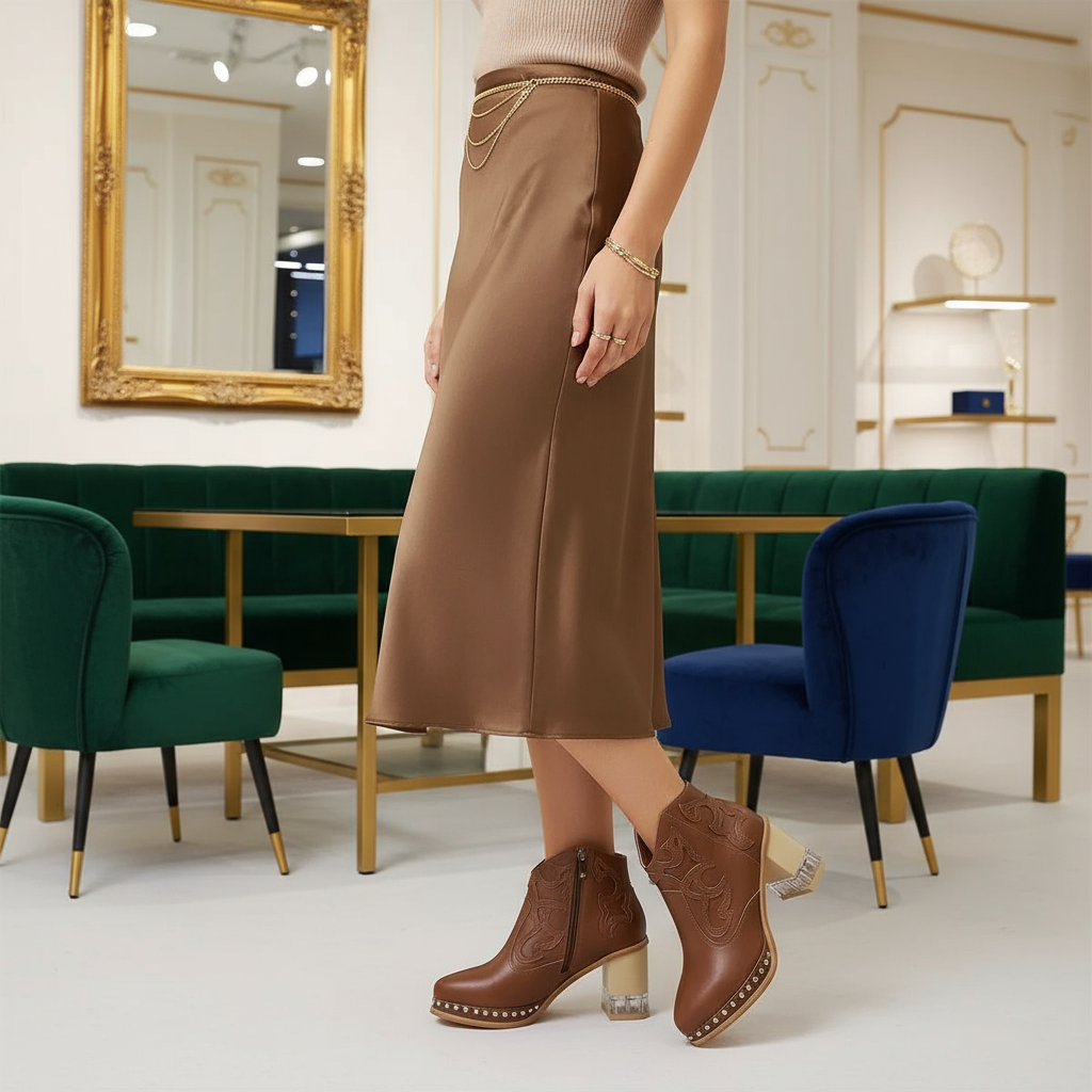 Side profile in boutique