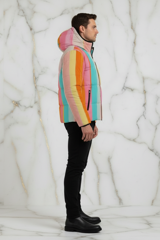 Side profile masculine stance