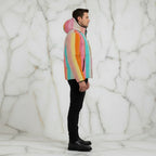 Side profile masculine stance