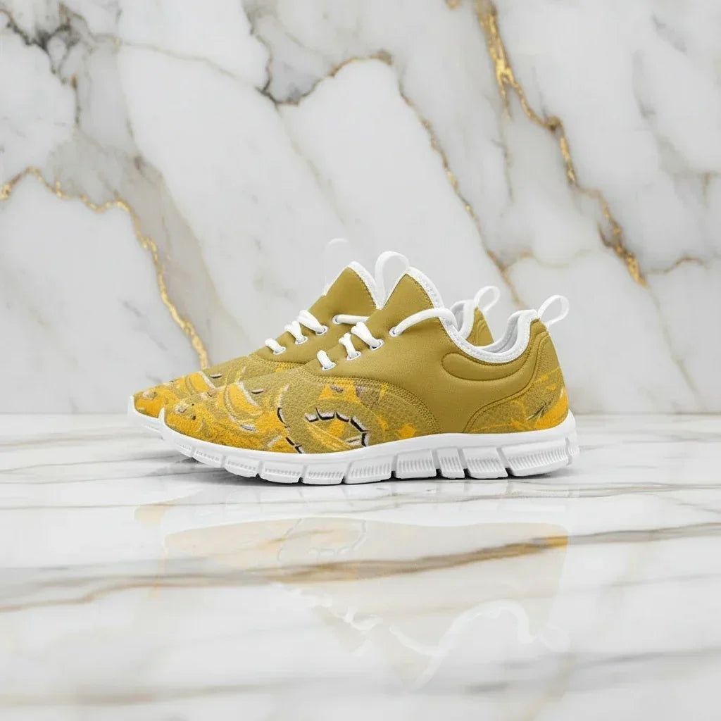 Side profile on marble background