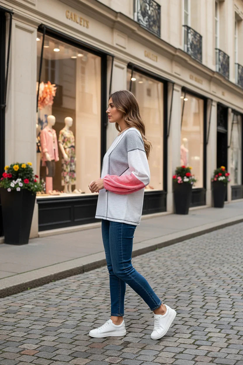 Side profile showing sleeve detail