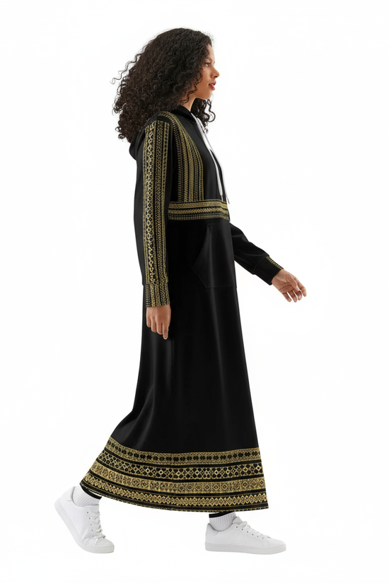 Side profile walking pose