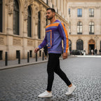 Side profile walking shot