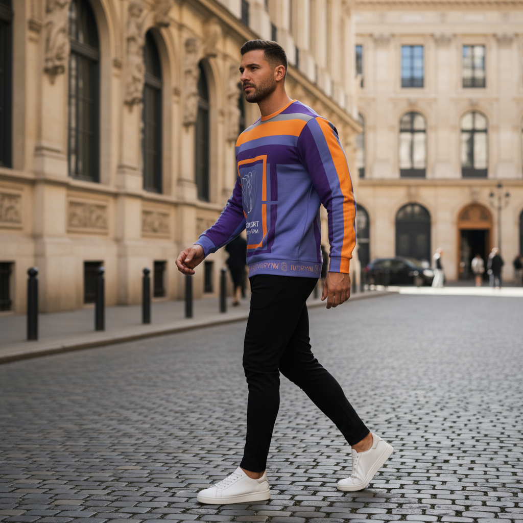 Side profile walking shot