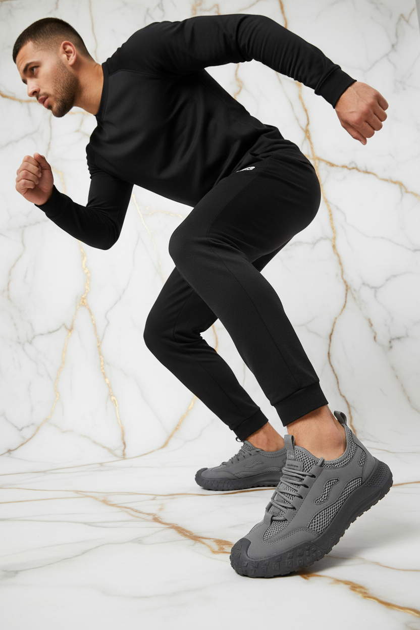 Side view gray shoe