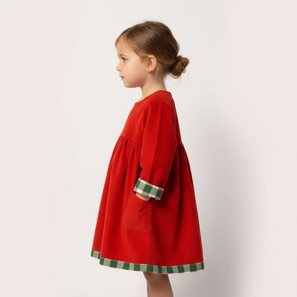 Side view of dress