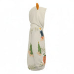 Side view showing garment drape