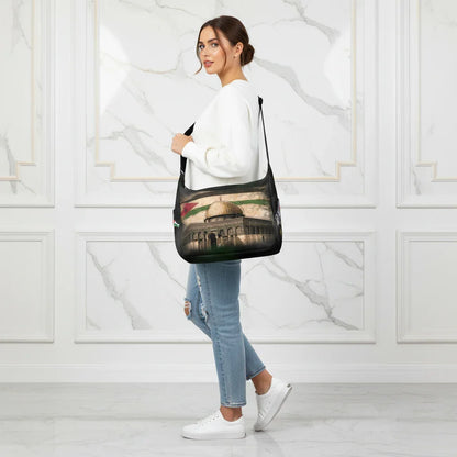 Side view - woman with bag