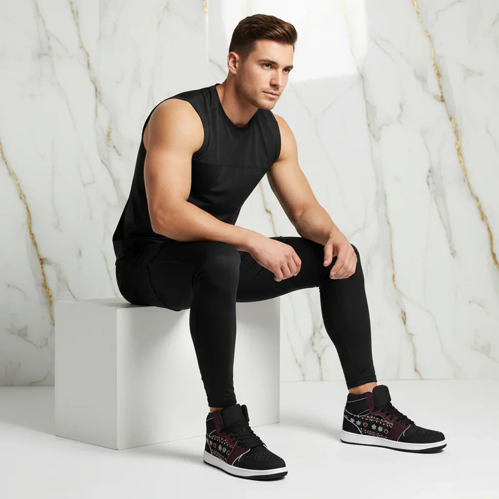 Sitting athletic pose