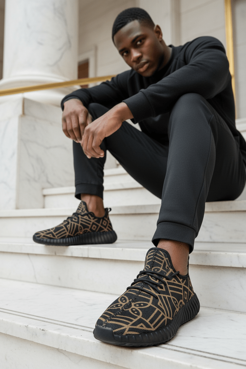 Sitting Marble Steps