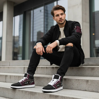 Sitting on concrete steps