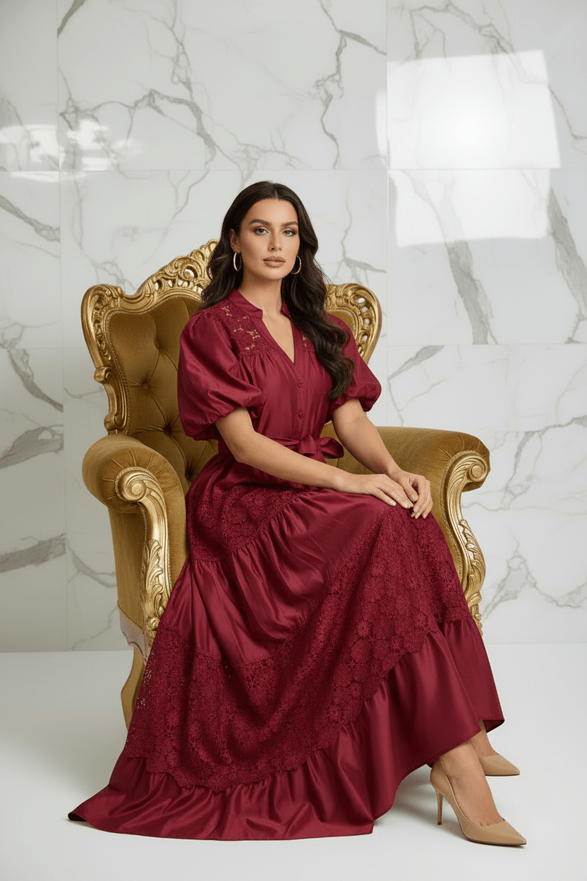 Sitting Pose Red