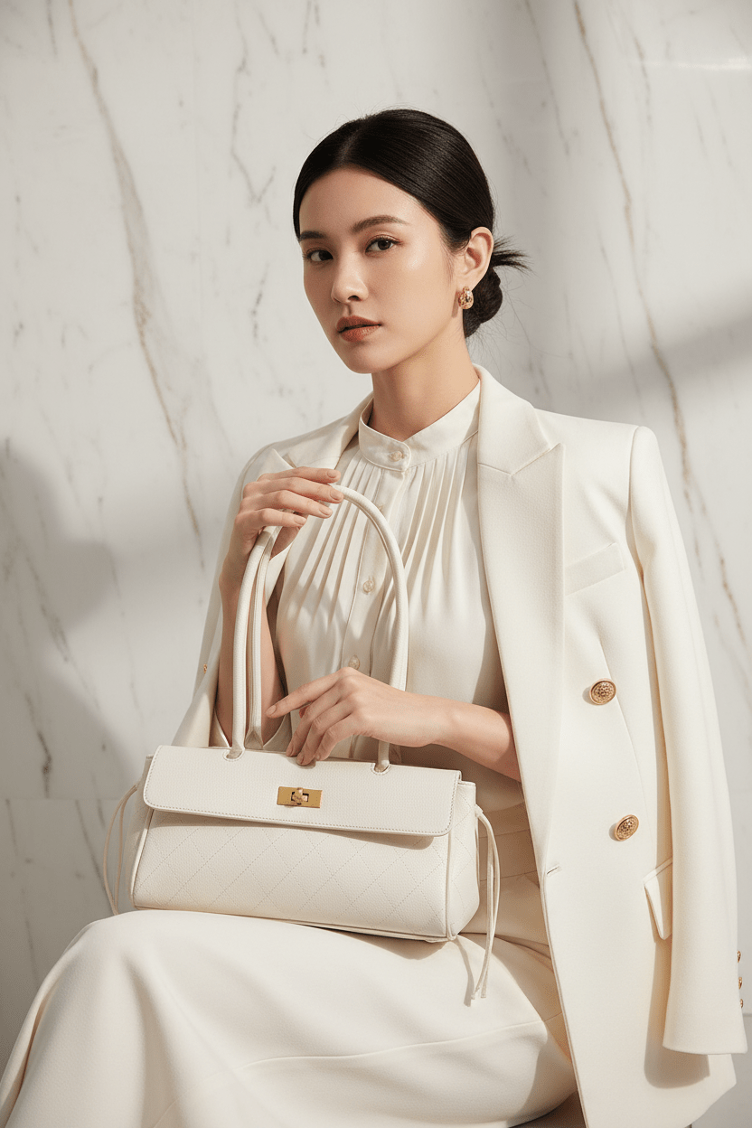 Sitting with Bag