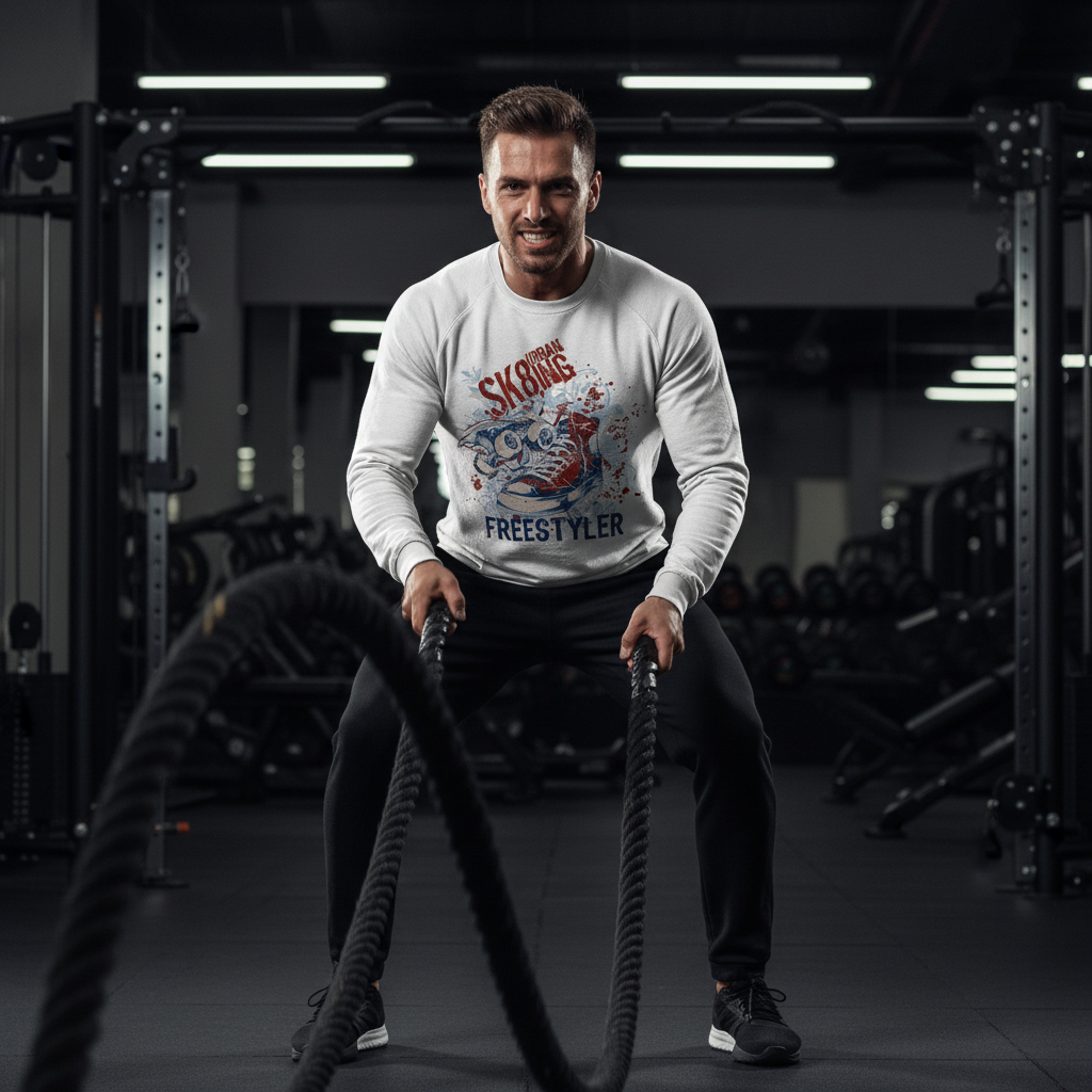 SK8 Sweatshirt Gym Battle Ropes