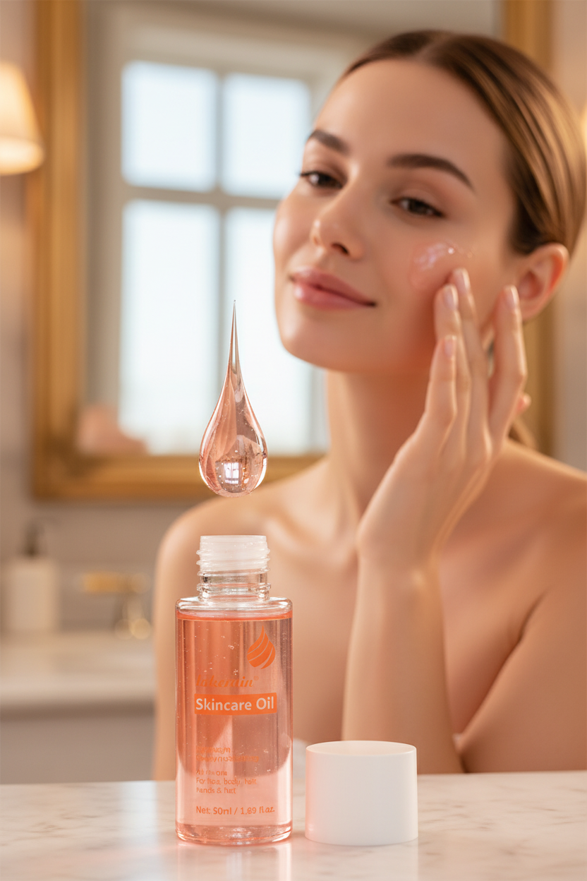 Skincare Oil - Product Close-up Face
