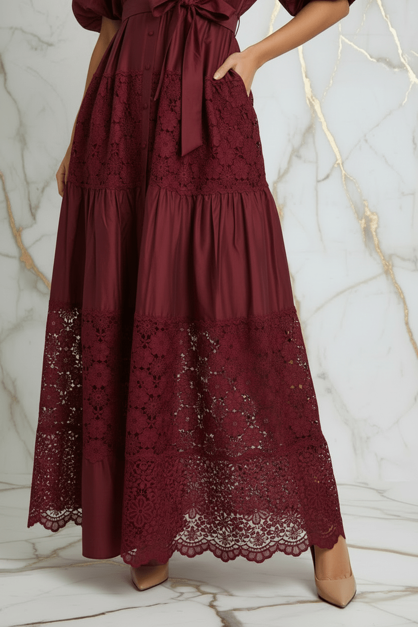 Skirt Hem Red