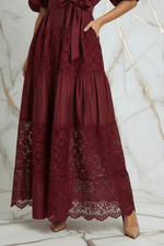 Skirt Hem Red