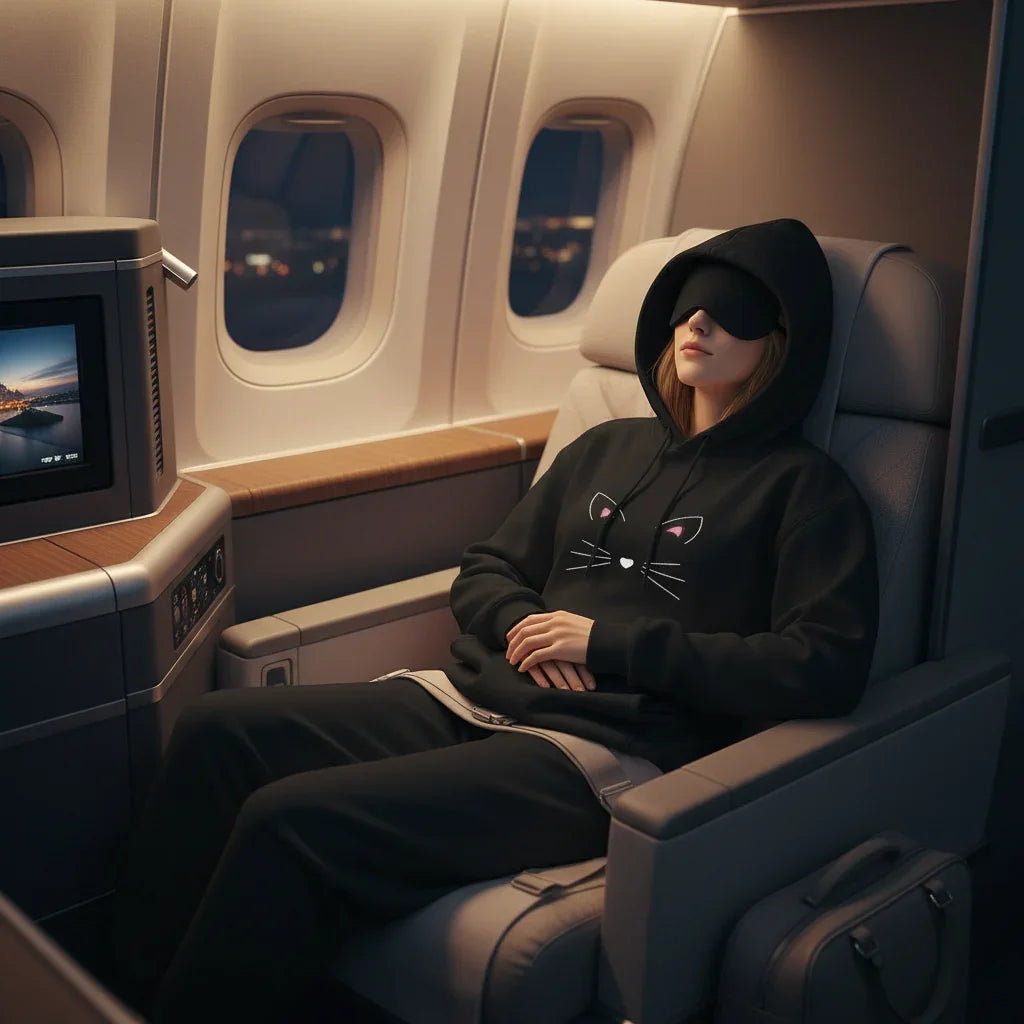 Sleeping with eye mask