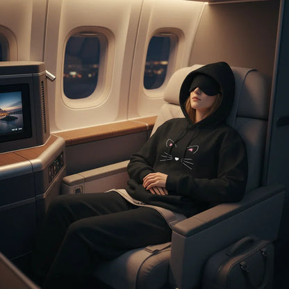 Sleeping with eye mask