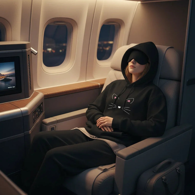 Sleeping with eye mask