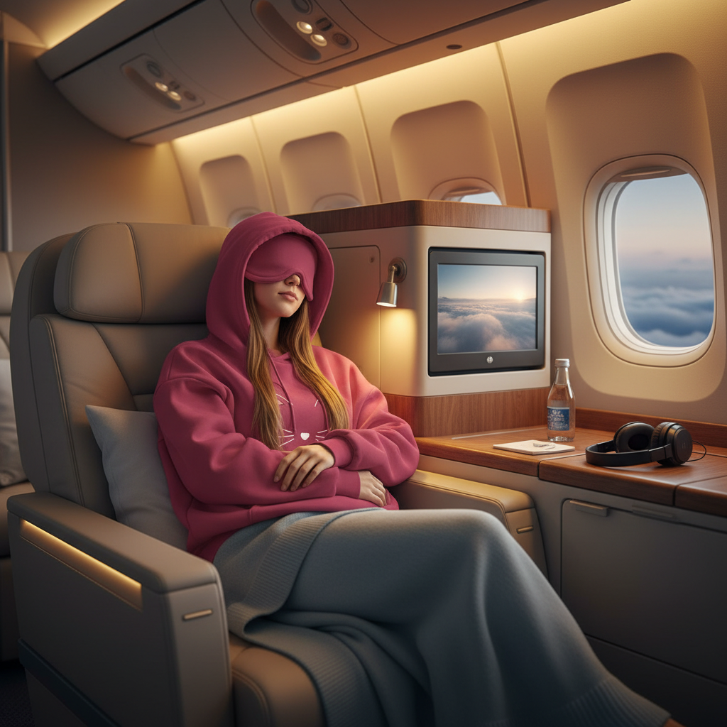 Sleeping with eye mask