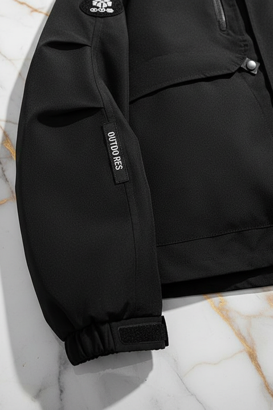 Sleeve brand patch detail