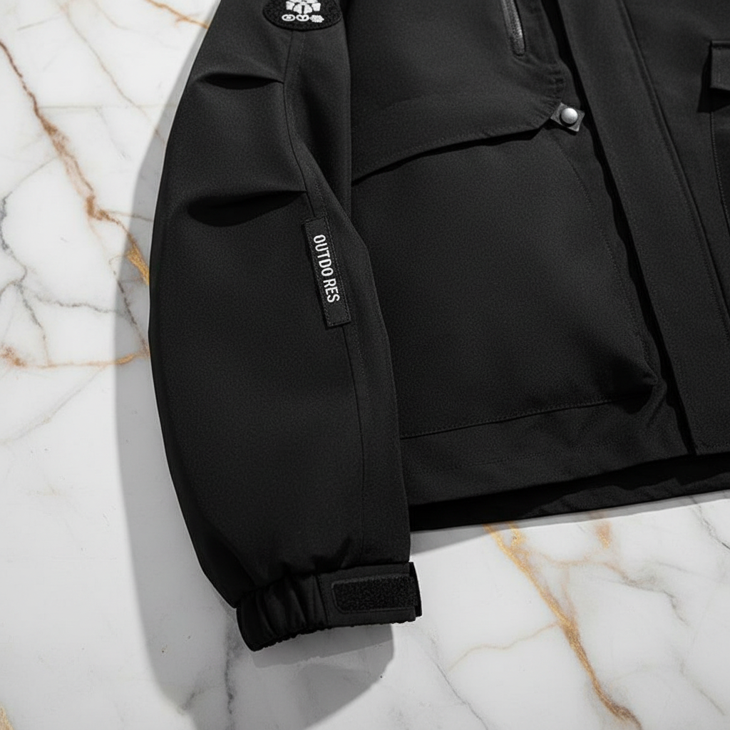 Sleeve brand patch detail