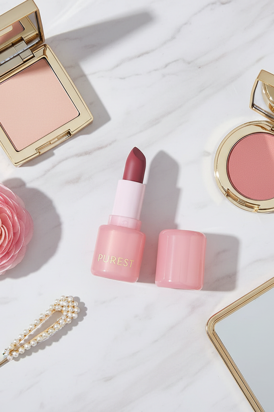 Sophisticated flat lay with ranunculus