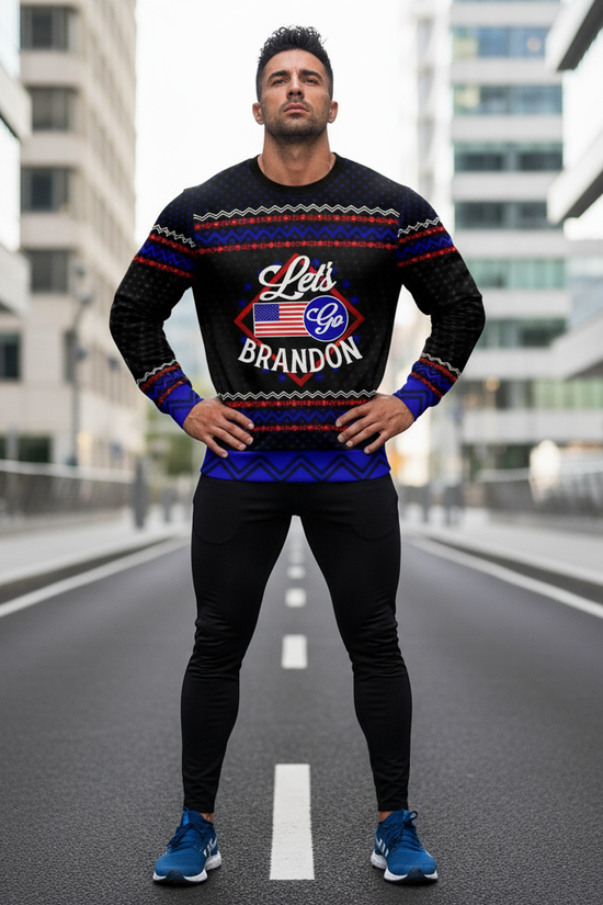 Standing confidently on running street